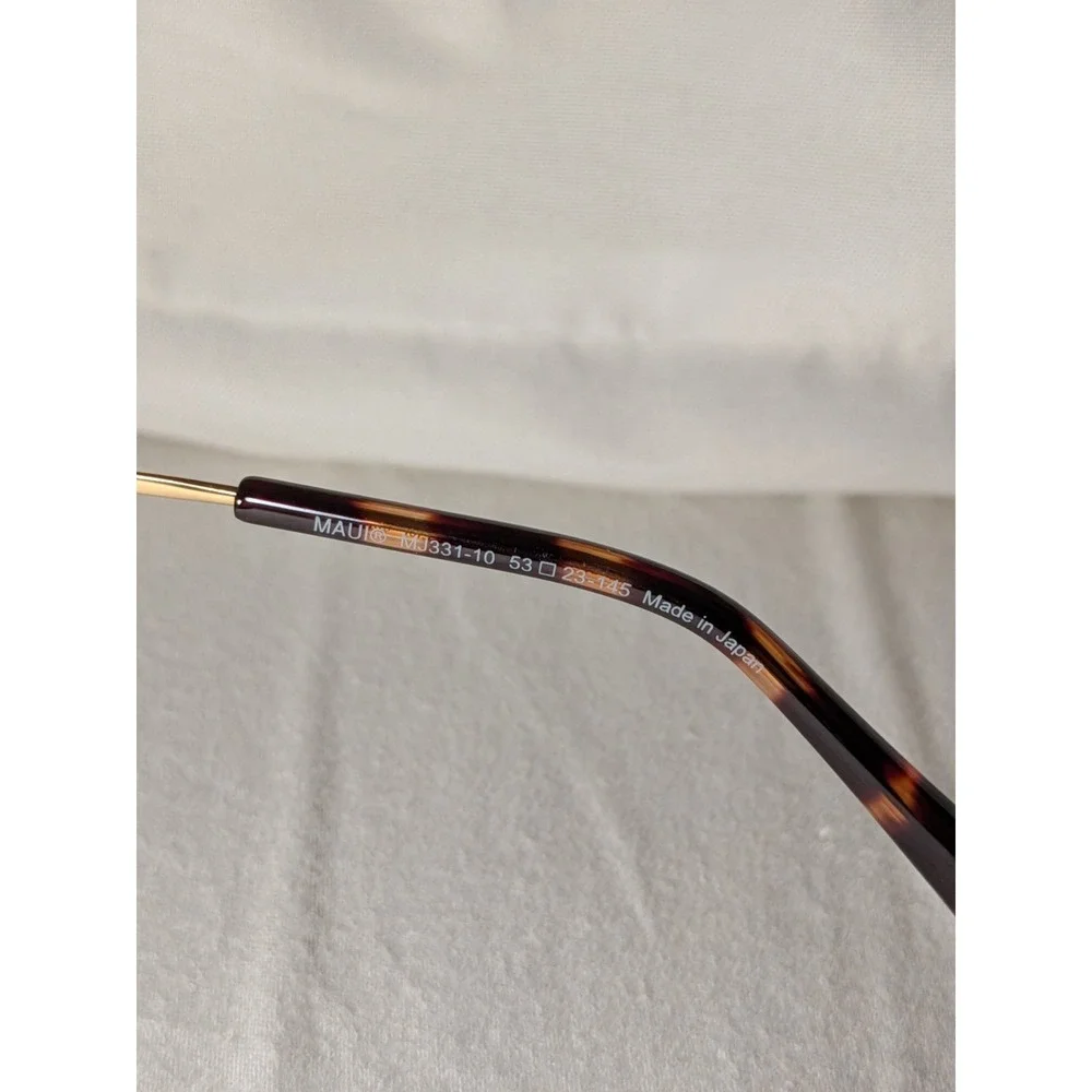MAUI JIM HUNAKAI MJ 331-10 BROWN TORTOISE GOLD HCL BRONZE POLARIZED SUNGLASSES